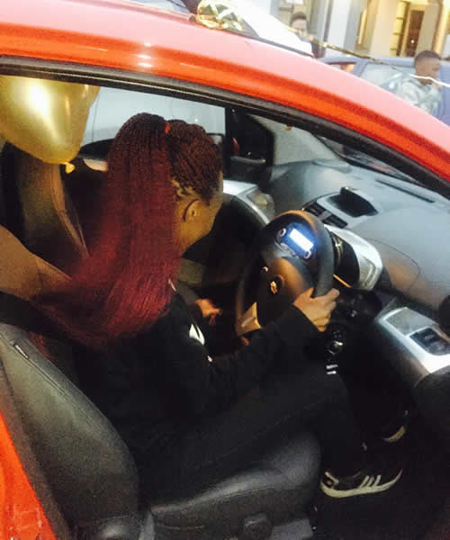 Somizi Mhlongo buys daughter, Bahumi Madisakwane a car.