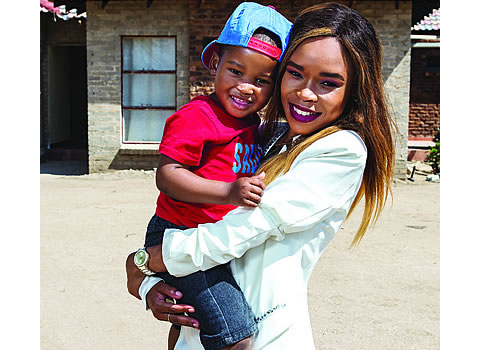 FIFI Cooper and her son Resego