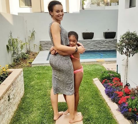 Pearl Thusi and her daughter Thandolwethu Mokoena