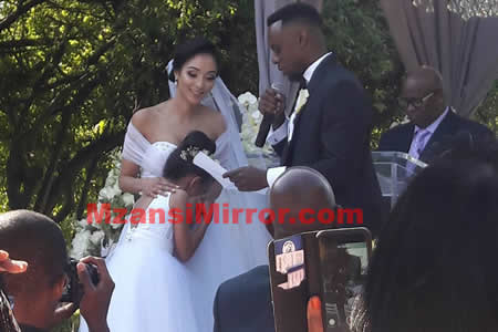 Slikour Siyabonga Metane and wife Melissa Wilkinson wedding